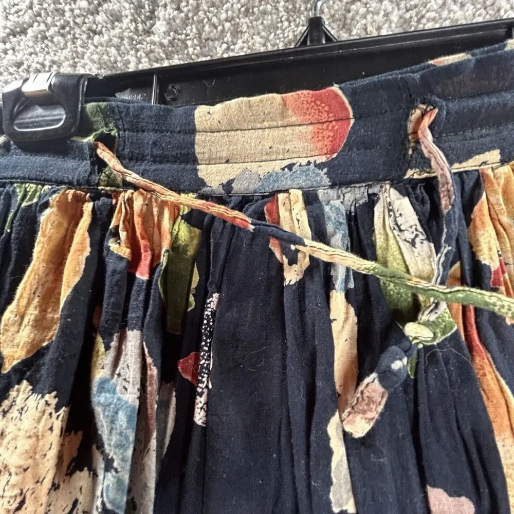 Vintage Phool Maxi Skirt Floral Size Medium Multicolor‎ Colorful